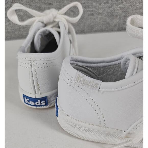 KEDS TODDLER CHAMPION TOE CAP WHITE MEMORY FOAM SNEAKER SHOES SIZE 4 - Picture 6 of 7